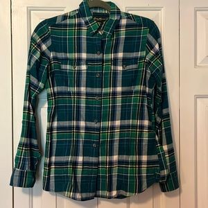Eddie Bauer flannel button-up XS